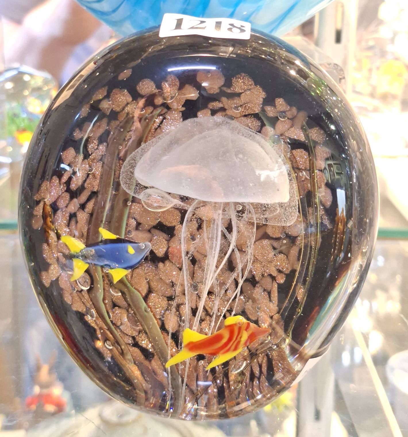 1218 · ART GLASS PAPERWEIGHT