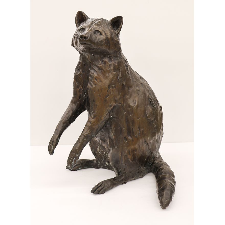 Georgia Gerber ''Raccoon'' Bronze Sculpture
