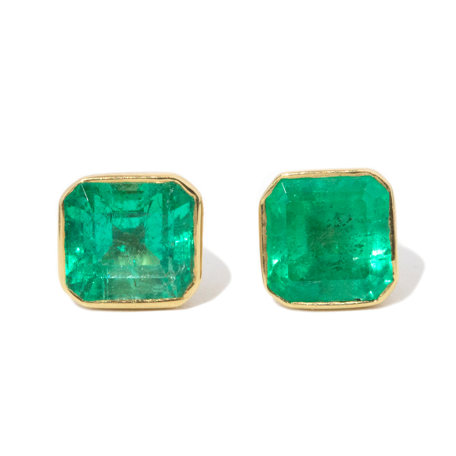 Emerald Earrings (no backings)