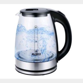 2L 2000W Auto Shut-off Glass Kettle With Working Indicator Light (LX-3001) - Black -- 51743/1810 AS B3 (S3)