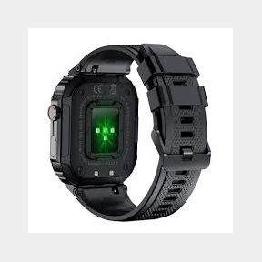 BezosMax SW01 Rugged Military Fitness Smartwatch - Black-Bar 9902118210719- 51745/23659 AS B3 (S2)