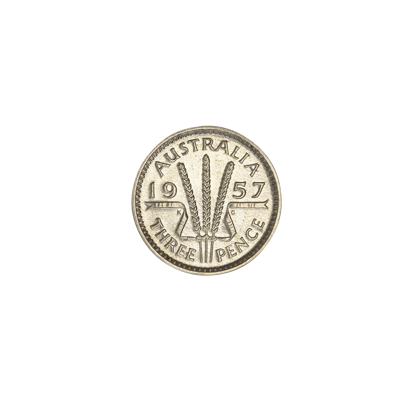 Elizabeth II, Threepence, 1957, FDC