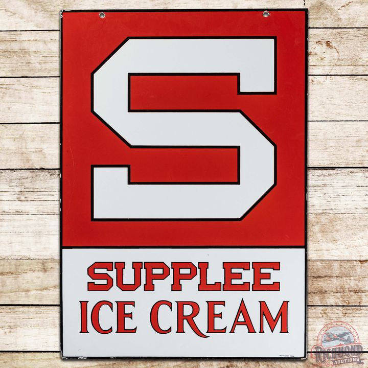 Supplee Ice Cream DS Porcelain Sign