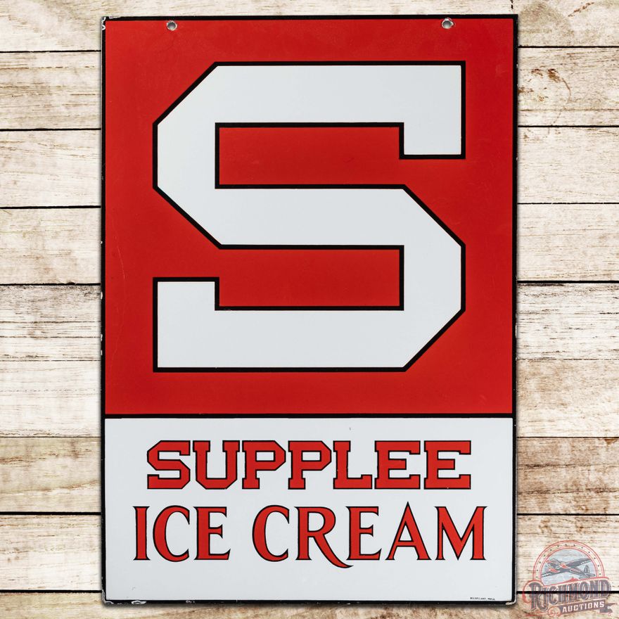 Supplee Ice Cream DS Porcelain Sign