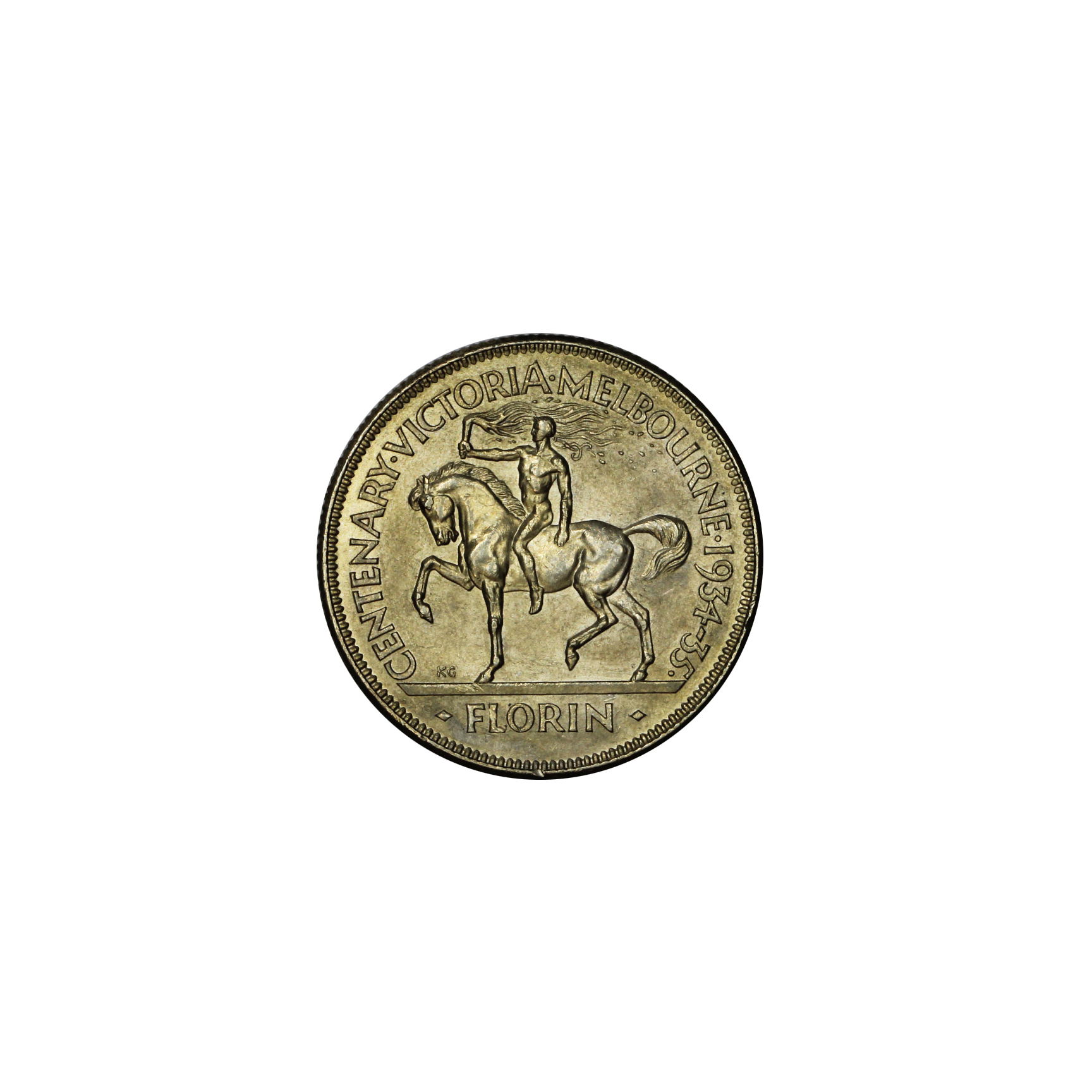 1075. · George V, Florin, 1934/35, gEF