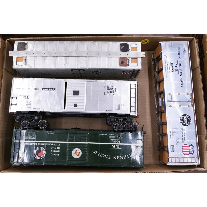 Box Aluminum Sided Train Cars