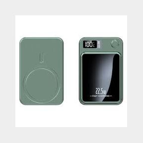MGI 22.5W Portable Magnetic Wireless Power Bank 10000mAh - Green|Bar 9902190880879 - 51745/17834