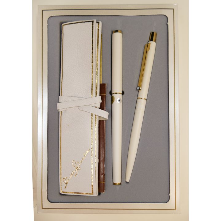 Mont Blanc Linea Bianca Pen Set in Box