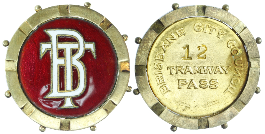 Brisbane Tramways Pass No. 12