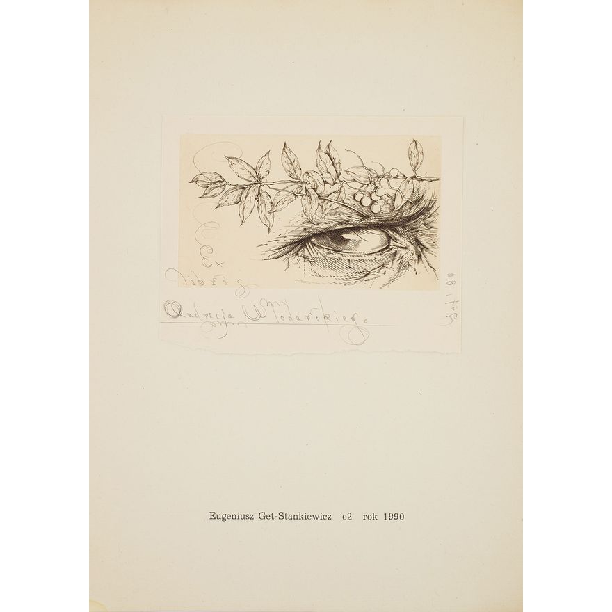 Eugeniusz Get - Stankiewicz | Ex libris Andrzeja Włodarskiego, 1990 r.