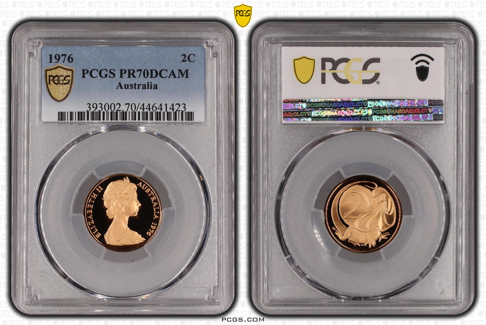1976 Australia Two Cent, 2c PCGS - PR70DCAM POP 16/0 -423