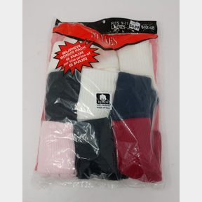 Styles 9 Ladies Pair Cuffed Anklets Ankle Socks Fits 9-11