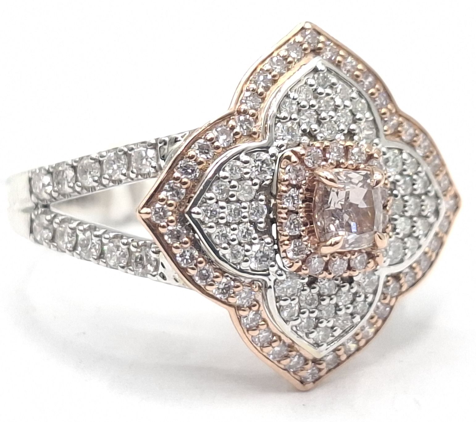 14k White Rose Gold Ring