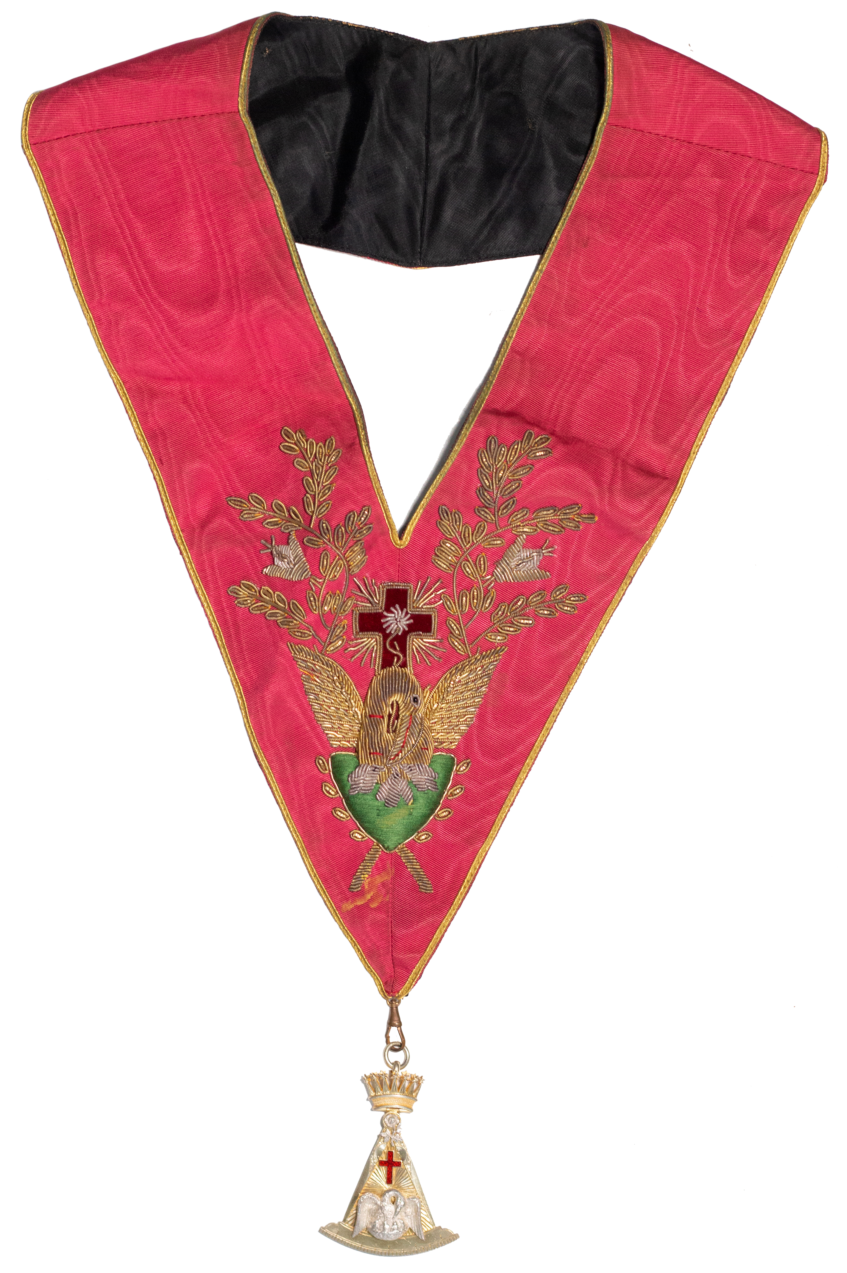 Scotland, Masonic Silver Medal & Sash, 1896, VGC