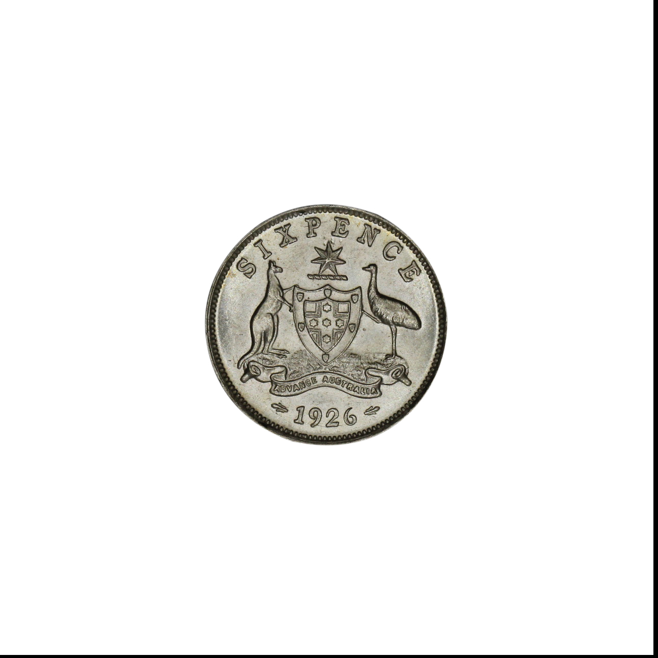 982. · George V, Sixpence, 1926, UNC