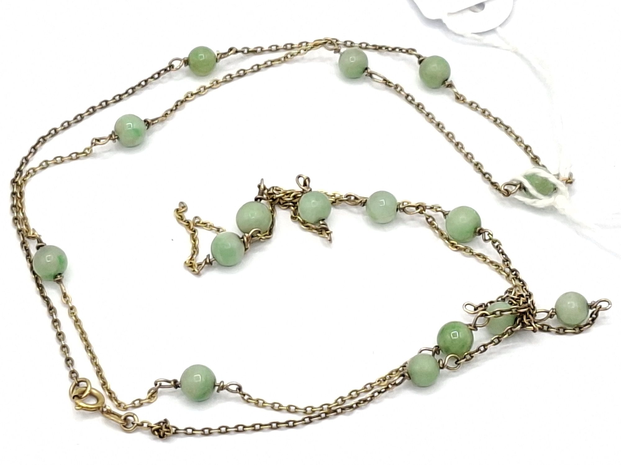 9ct Gold Jade Necklace