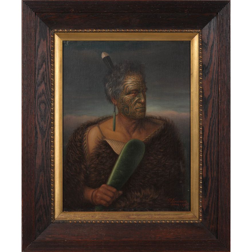 Gottfried Lindauer 'Tomika Te Mutu, Chief of the Ngāiterangi Tribe'