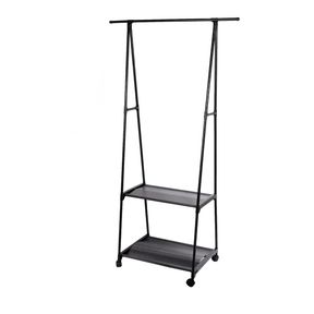 2 Layer Clothes Moveable Rack RA 8 2 Layer Clothes Moveable Rack | INCOMPLETE / NOT ASSEMBLED / PIPES BENT