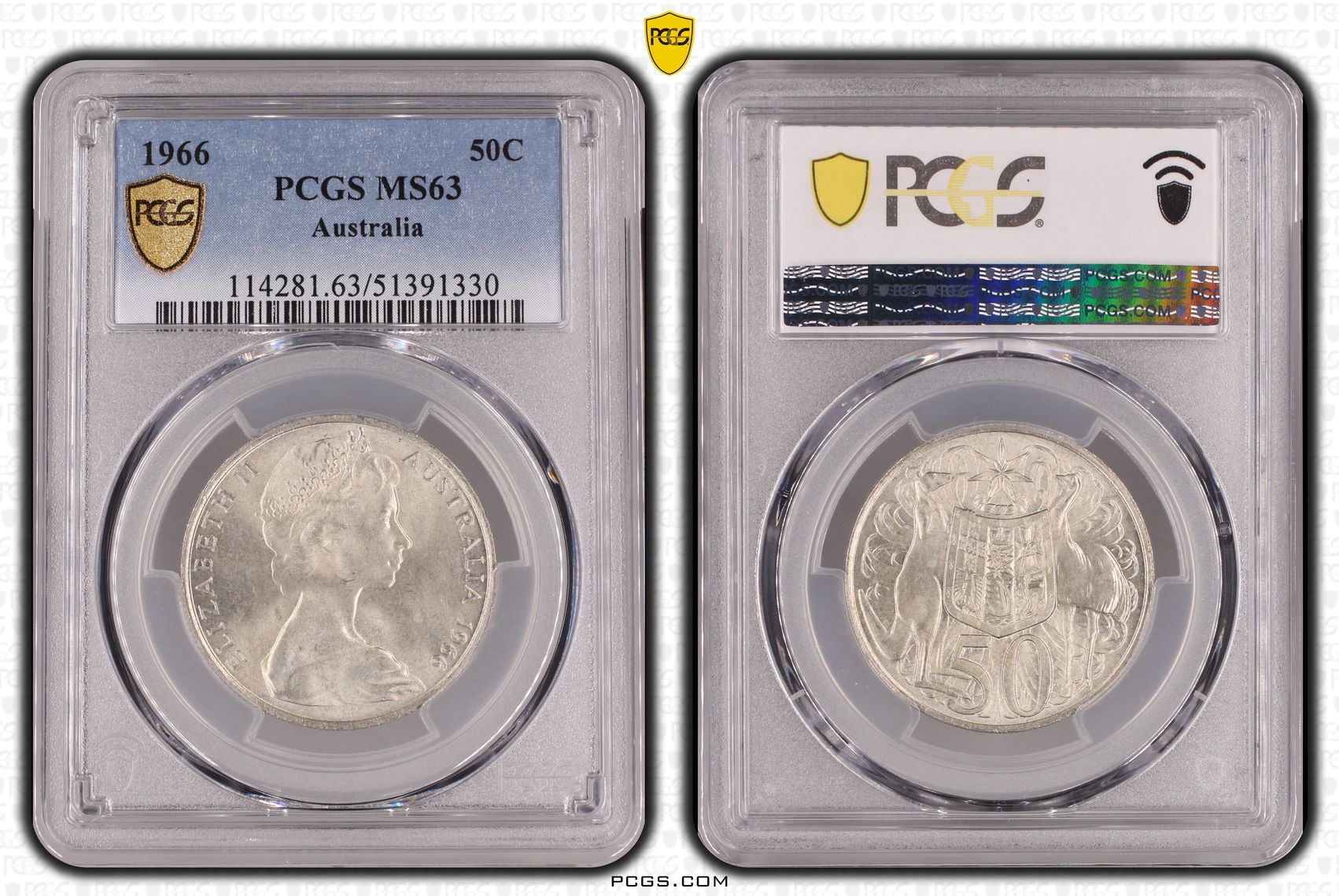 Fifty Cent, 1966, PCGS MS63