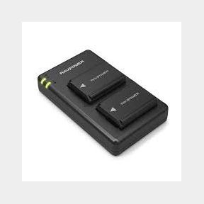 RAVPower Dual 1100mAh Sony NP-FW50 Replacement Battery Charging Dock Set-50587/1073 B4(S4)C