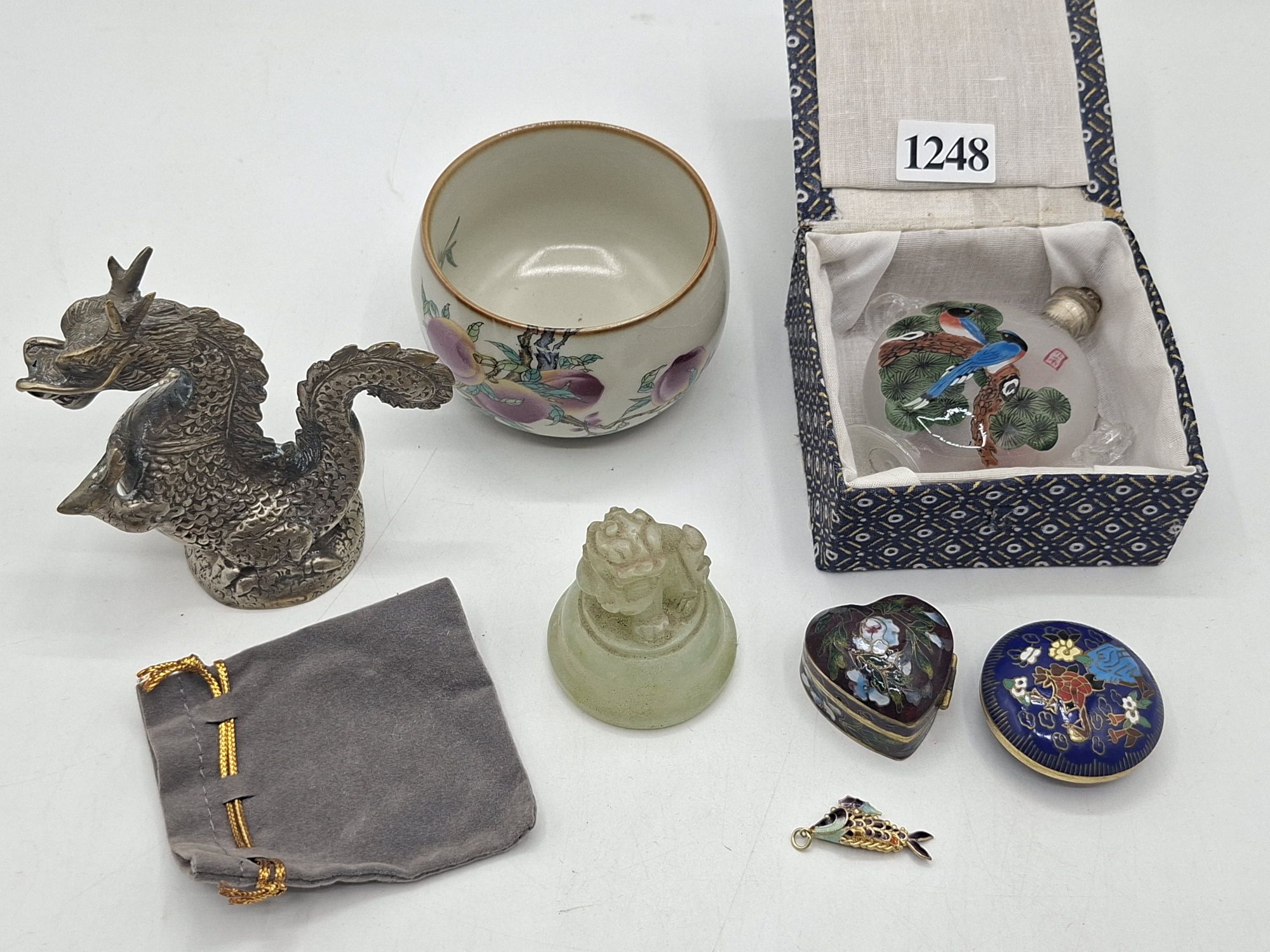 1248 · ORIENTAL TRINKETS AND SCENT BOTTLE