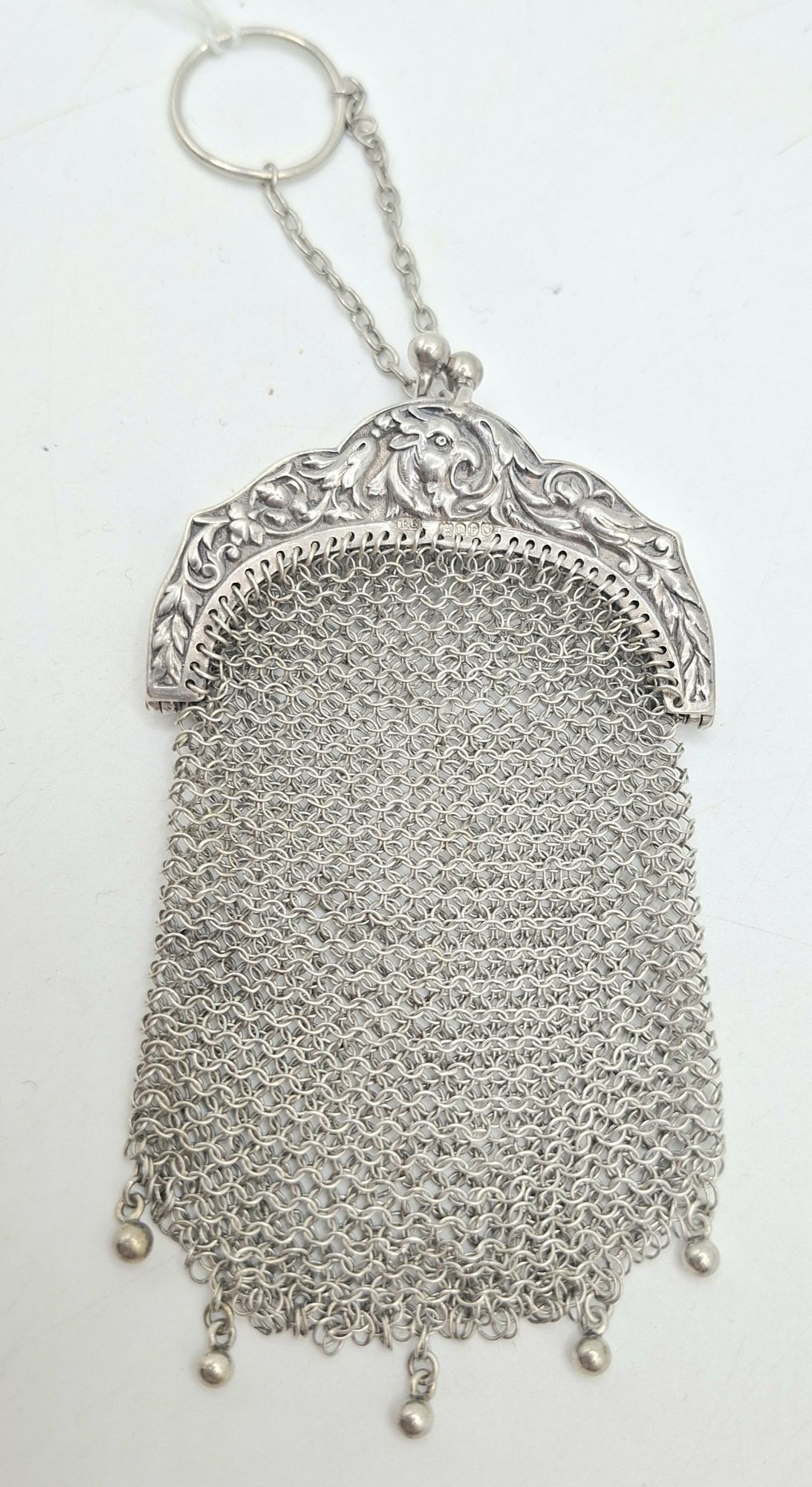 203 · STERLING SILVER CHATELAINE PURSE
