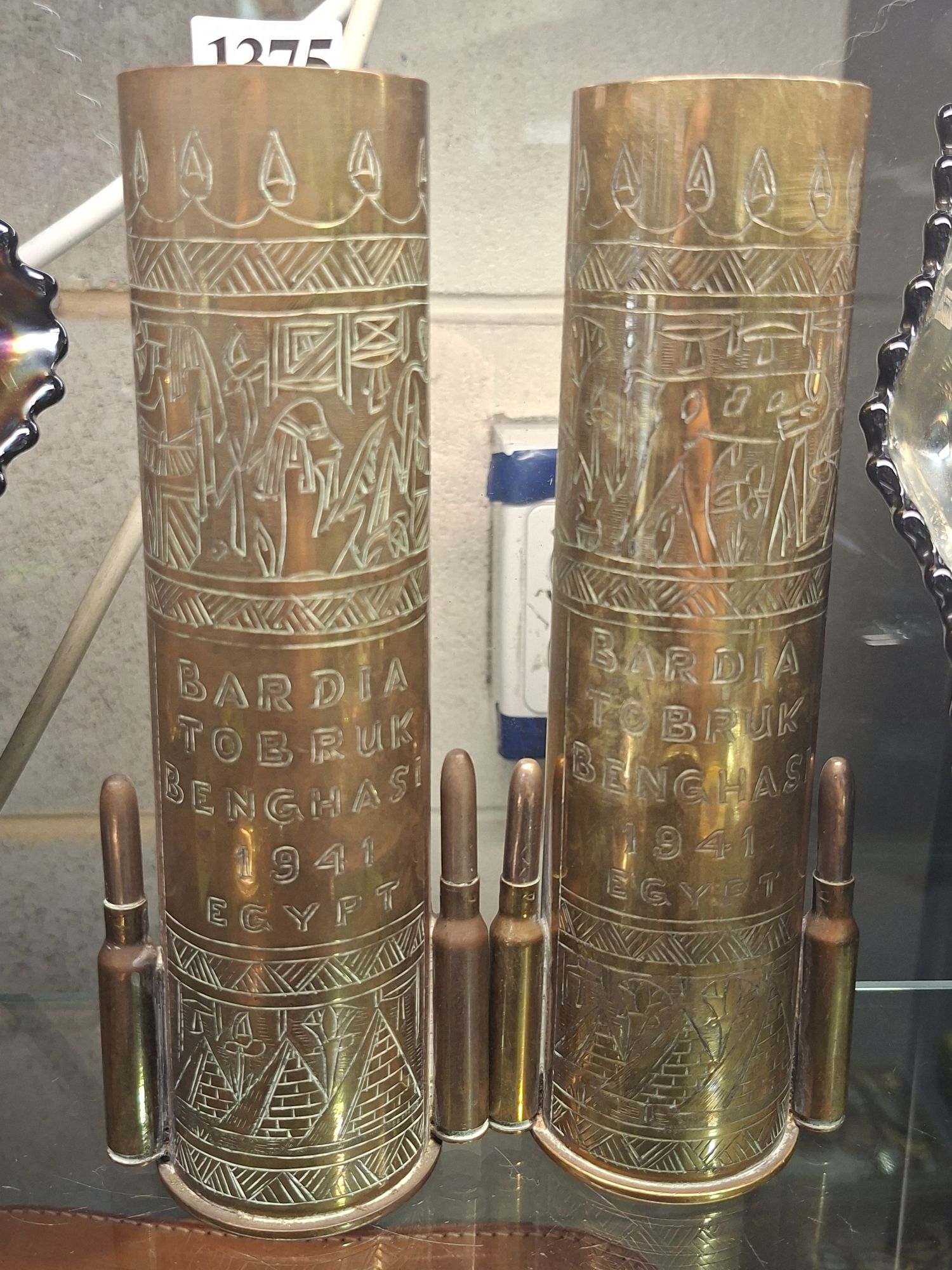 1375 · TRENCH ART VASES
