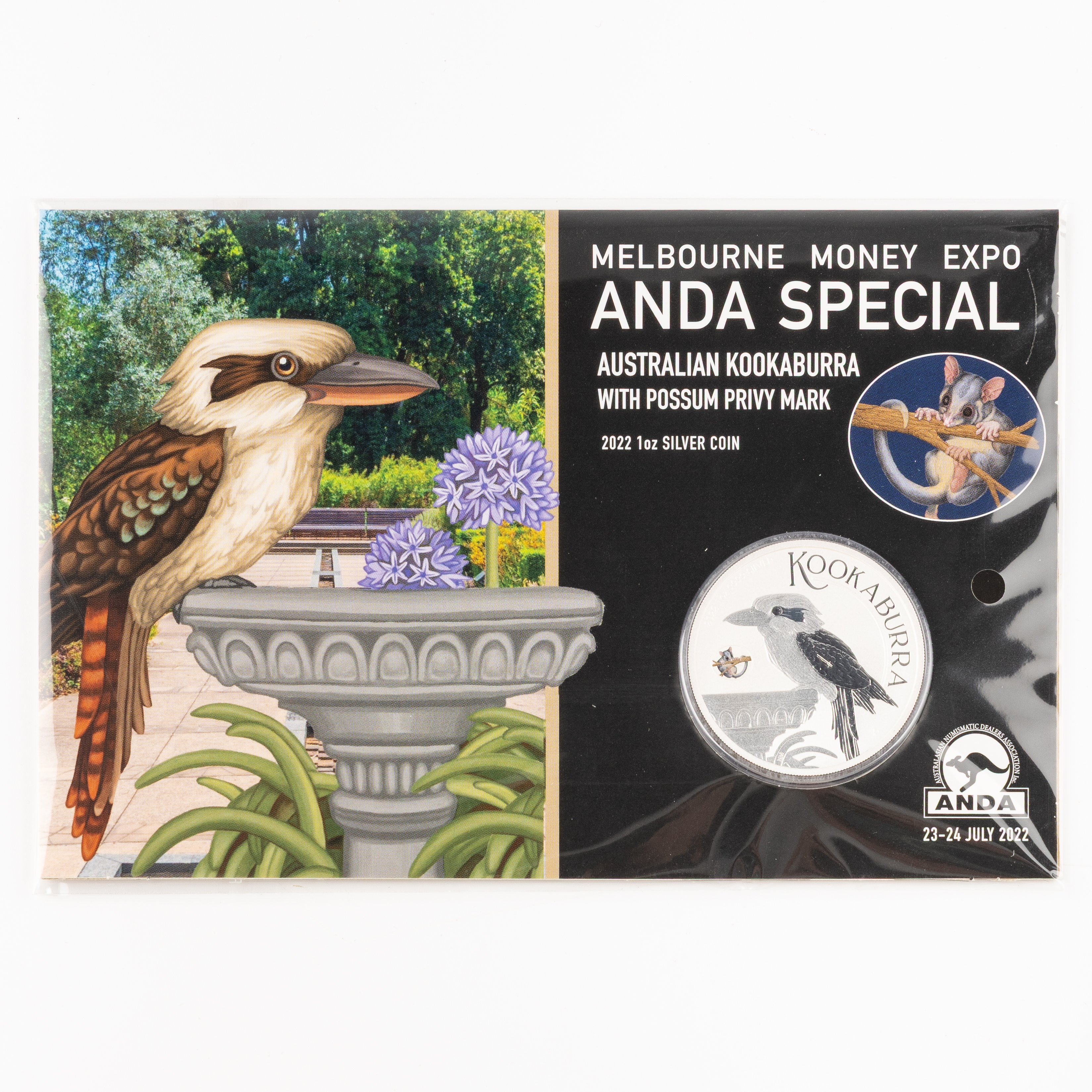 Elizabeth II, Perth Mint / ANDA - Kookaburra , One Dollar, 2022, CHU/GEM