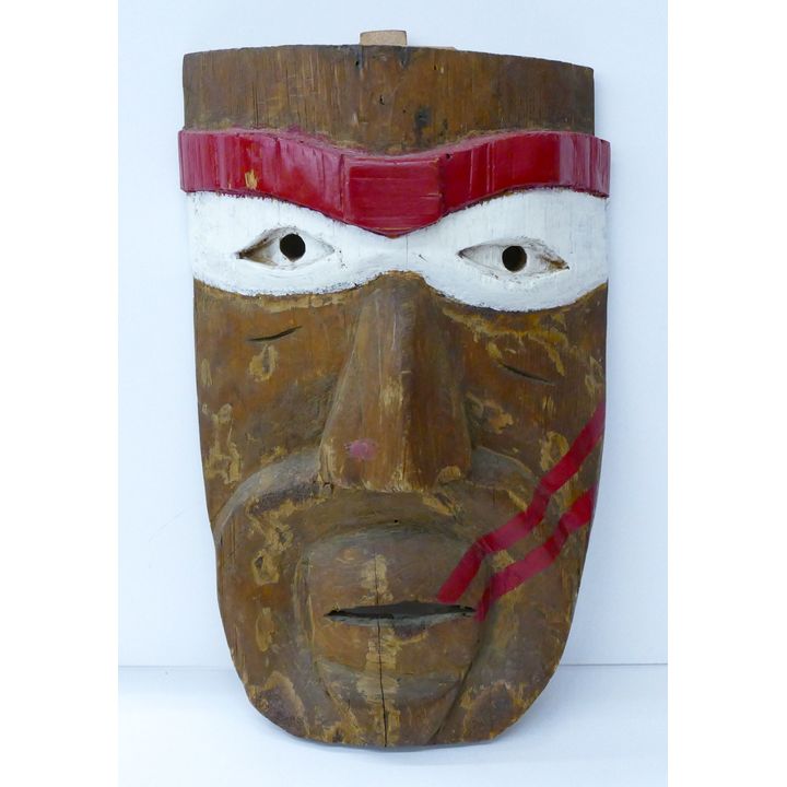 NW Coast Tulalip Warrior Cedar Mask 14.5''x9''