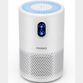 MOOKA AIR PURIFIERS FOR HOME LARGE ROOM UP TO 1076 FT , H13 TRUE HEPA AIR FILTER CLEANER, ODOR ELIMINATOR, REMOVE SMOKE DUST POLLE