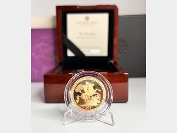 2021 ELIZABETH II 'CROWN 95 PRIVY MARK' PROOF GOLD SOVEREIGN