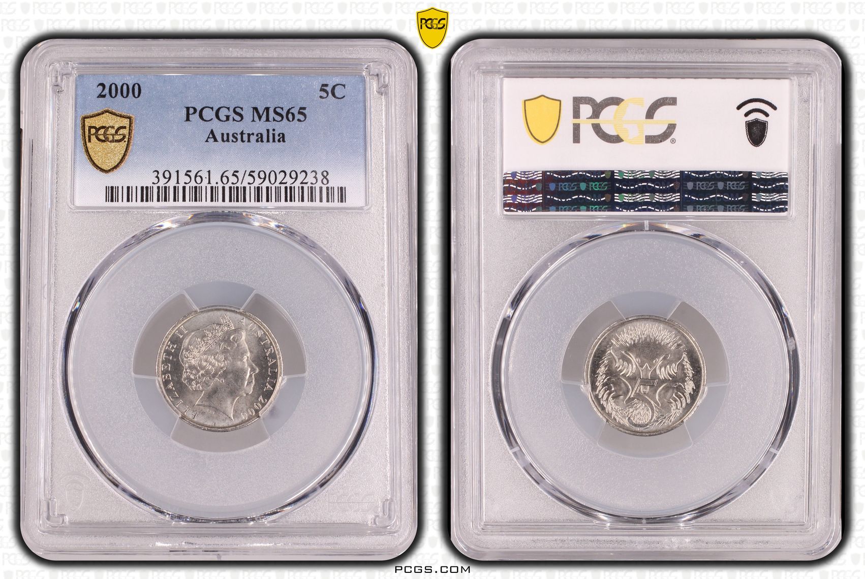 Five Cent, 2000, PCGS MS65