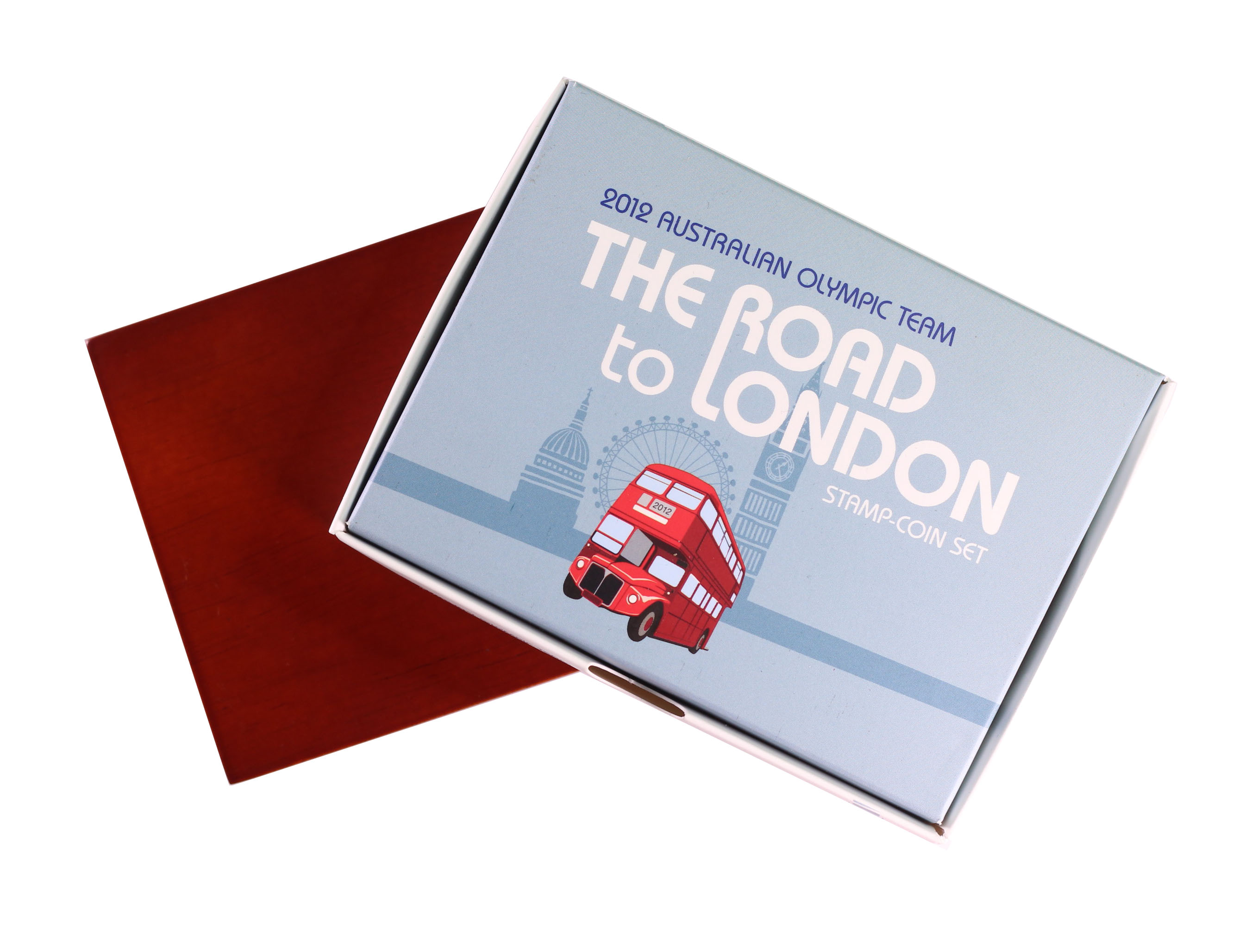 2012 Perth Mint 60c 1/2oz Silver Road to London Stamp-Coin & Stamp Set Box & COA