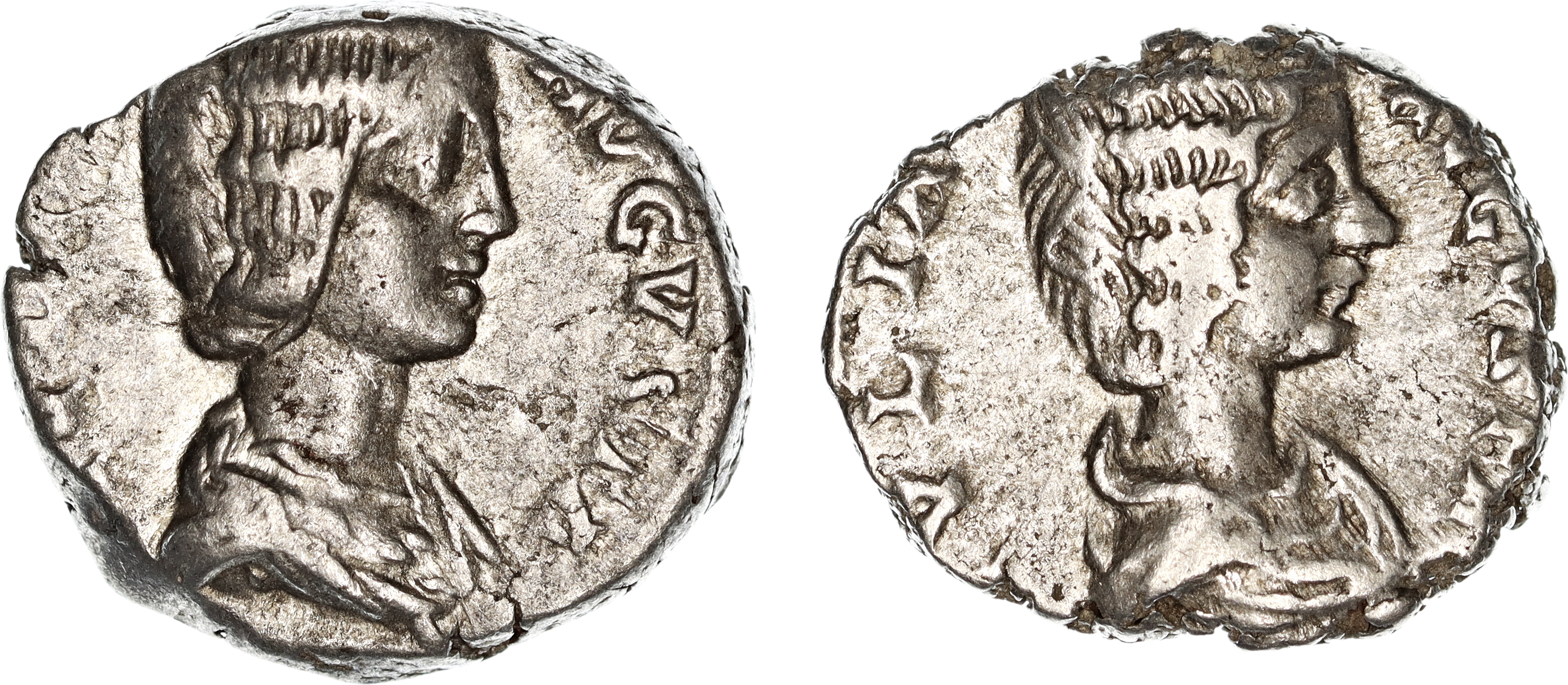 Roman Empire, Julia Domna, Silver Denarius, 193-211 AD, nVF