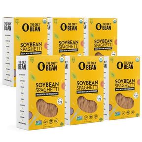 8 OZ THE ONLY BEAN - ORGANIC SOY BEAN SPAGHETTI PASTA - HIGH PROTEIN, KETO FRIENDLY, GLUTEN-FREE, VEGAN, NON-GMO, KOSHER, LOW CARB