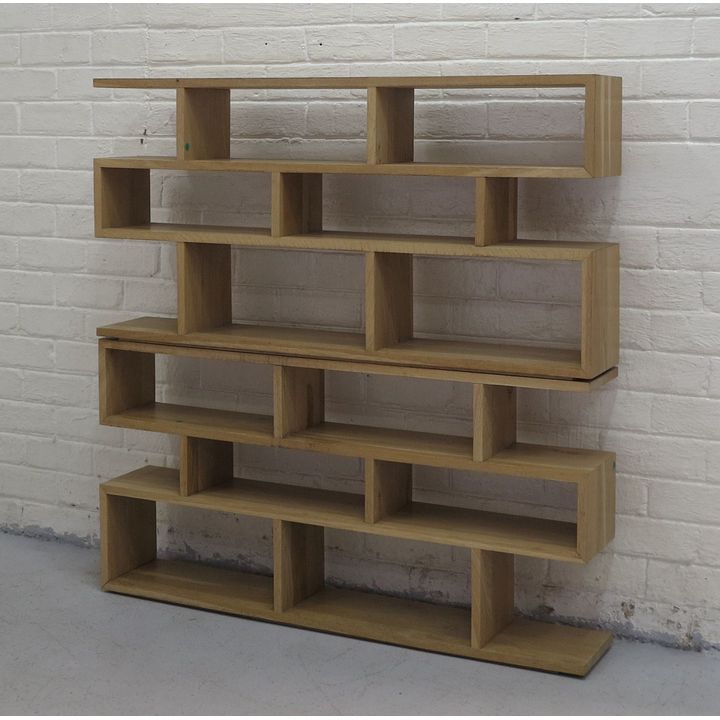 PAIR OF MODULAR DISPLAY SHELVES