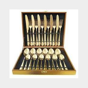 24 Piece Cutlery Set-gold | PK 51673/6938 B2 (S7)
