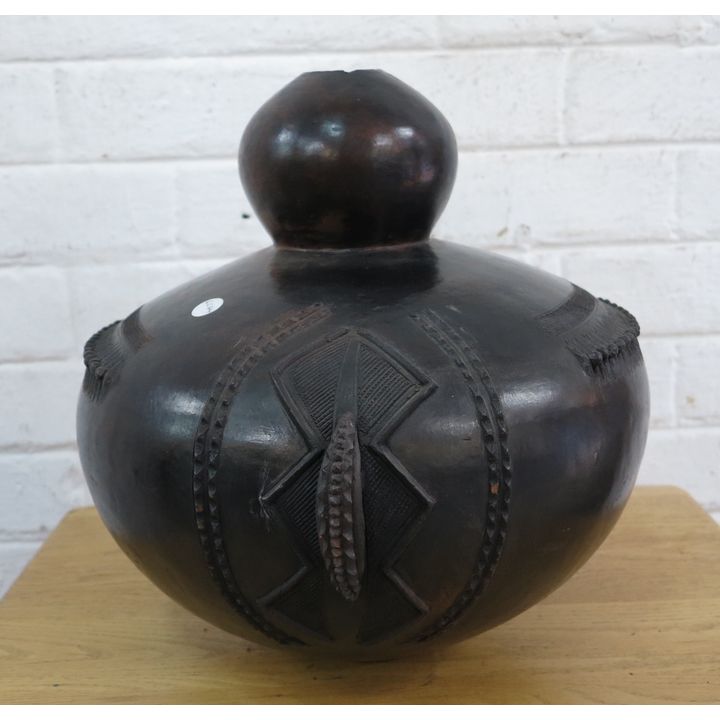 THEMBI NALA GLAZED CLAY UMQOMBOTHI POT