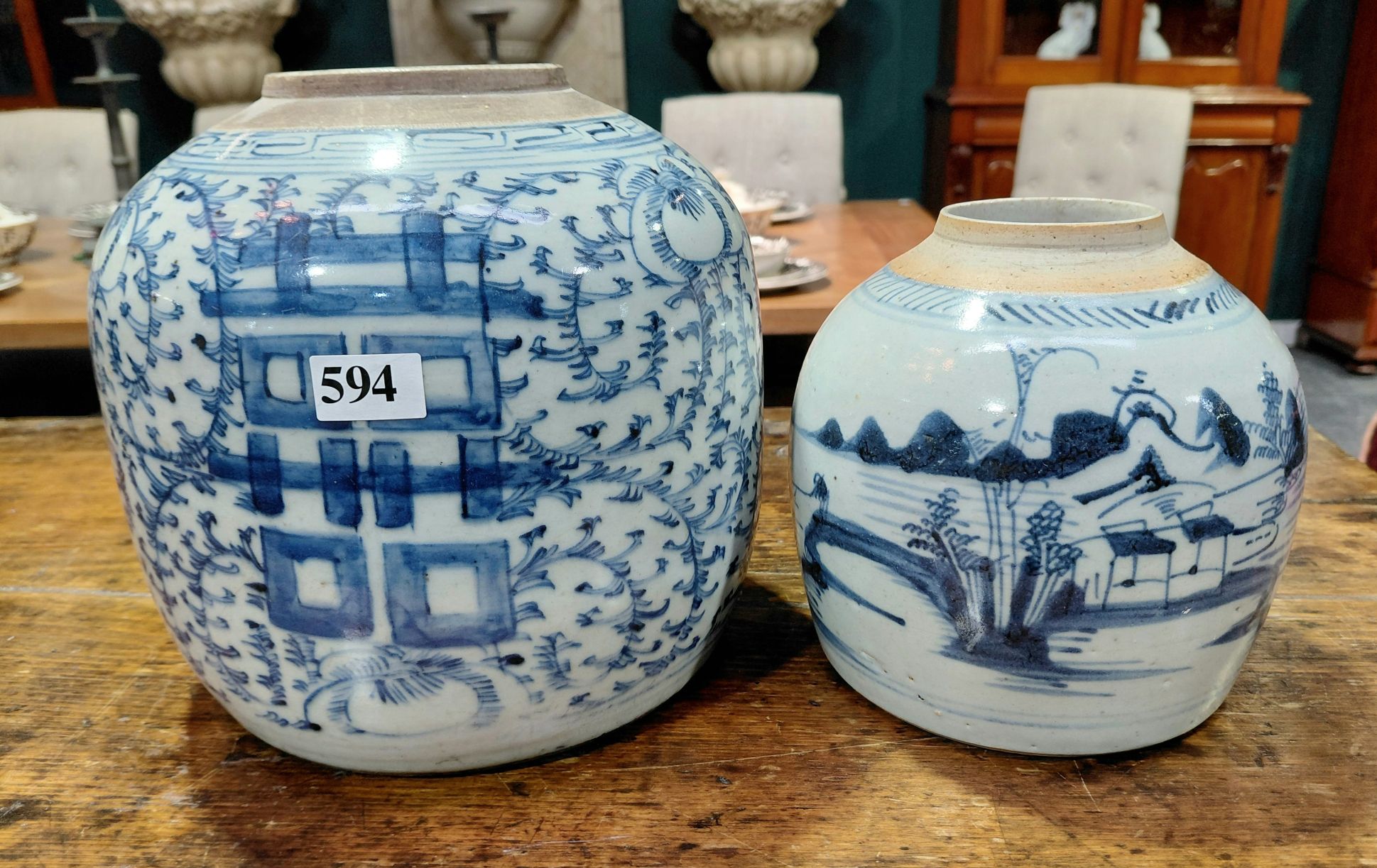 19thc. Ginger Jars