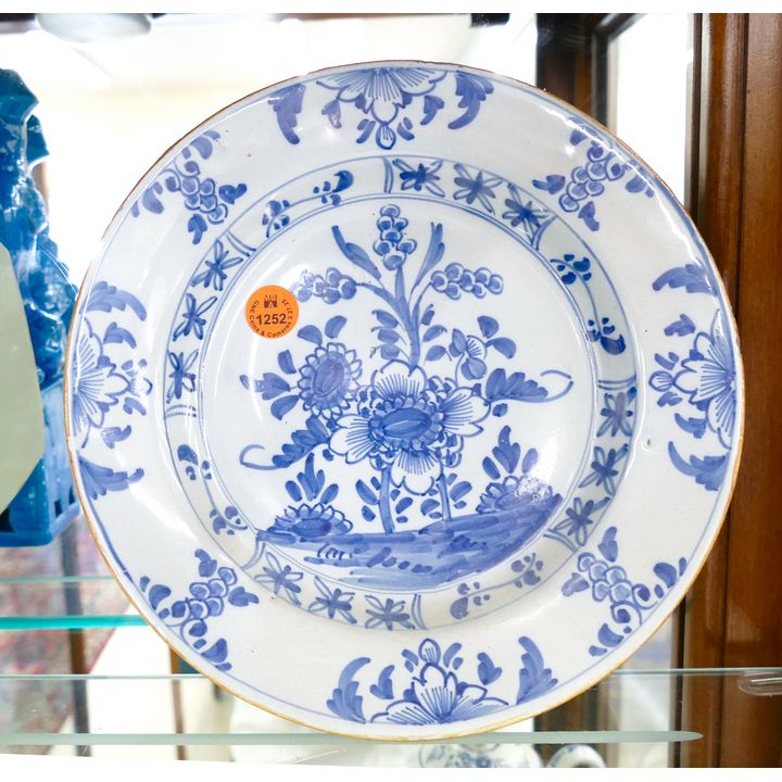 Antique Dutch Faience Porcelain Plate 9''