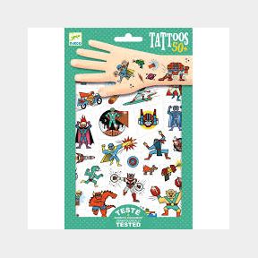 Djeco Tattoos - Heros & Villans -51727/2245 Bar 3070900096141 B3 (S1)