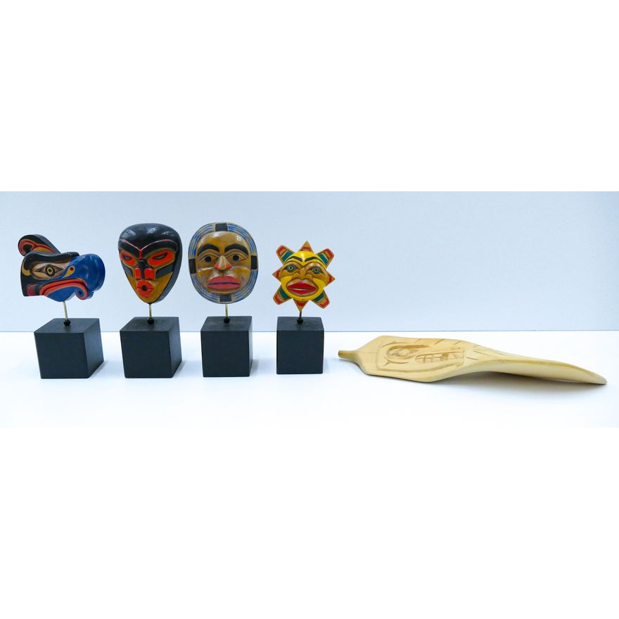 Box Artie George NW Coast Miniature Masks etc.