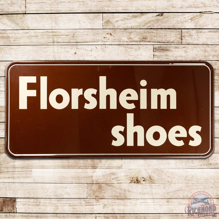 Florsheim Shoes SS Tin Sign w/ Reflective Lettering