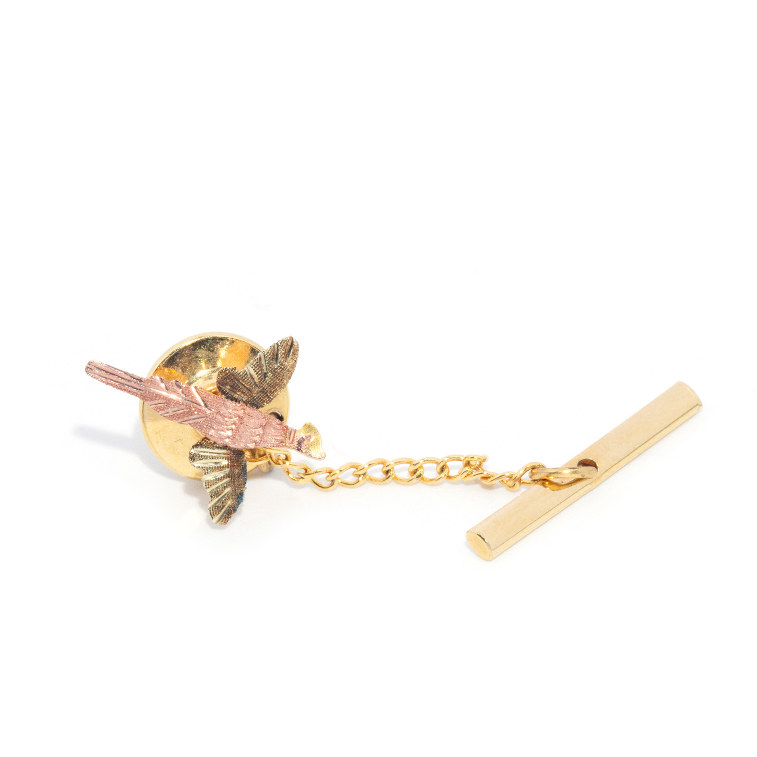 237 · 12ct Gold Bird Tie Pin