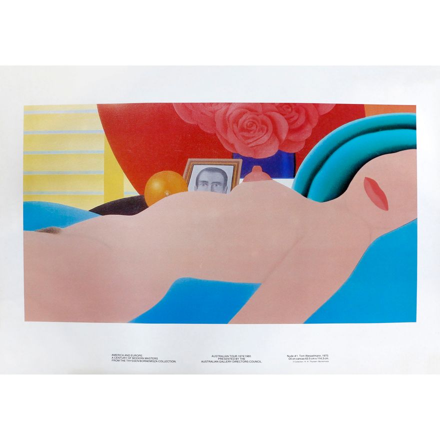 America and Europe: A Century of Modern Masters From the Thyssen-Bornemisza Collection - Three exhibition poster prints