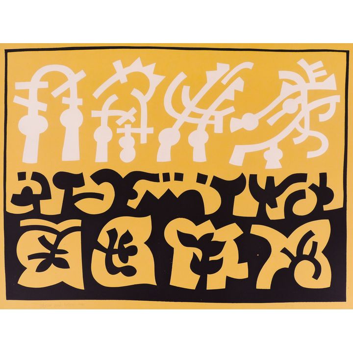 Harold Balazs ''Above and Below'' 1971 Screenprint