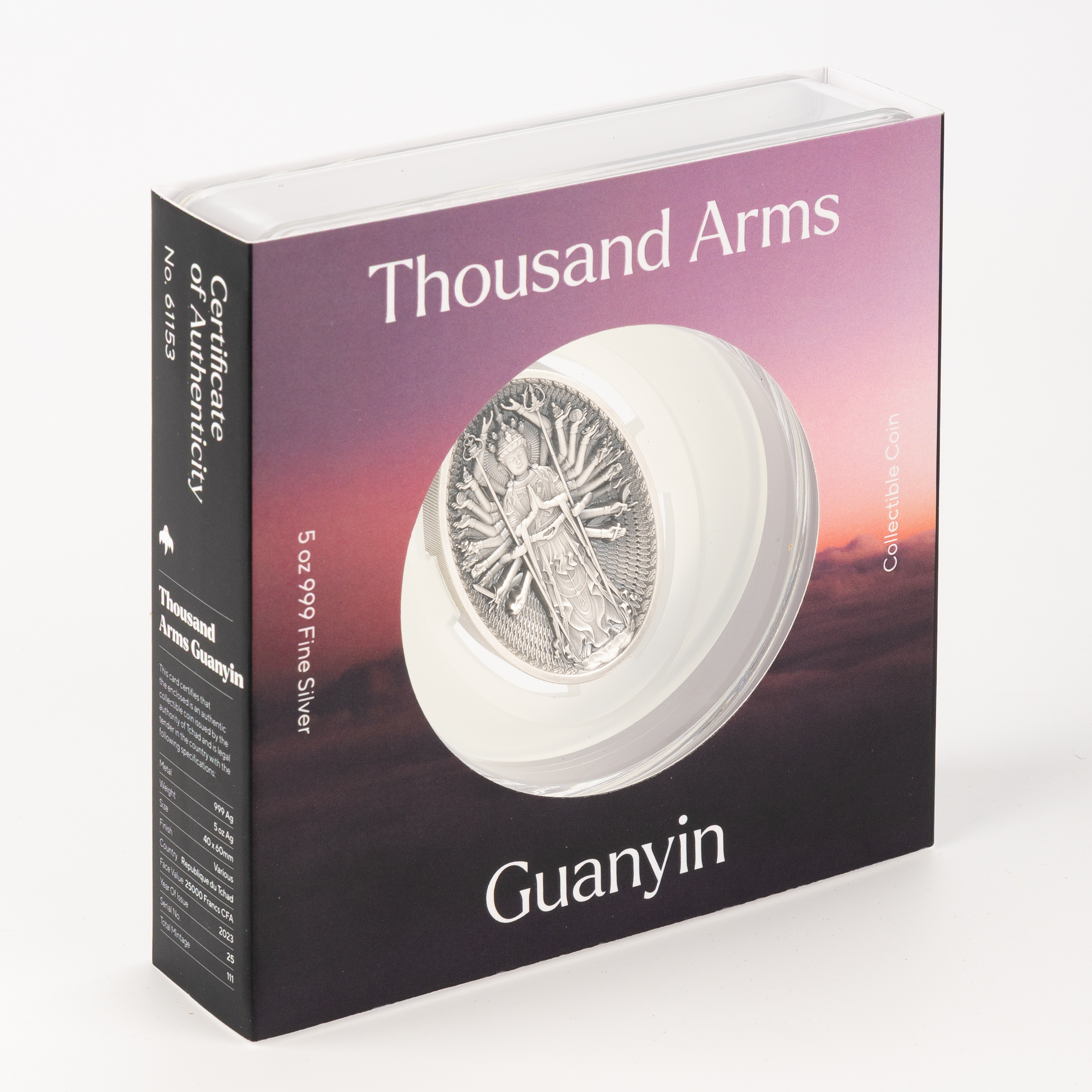 Chad, Thousand Arms Guanyin, Twenty Five Thousand Francs, 2023, UNC
