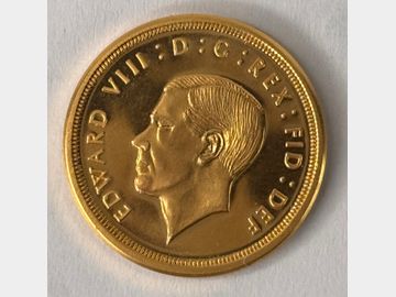 1936 RETRO KING EDWARD VIII GOLD SOVEREIGN