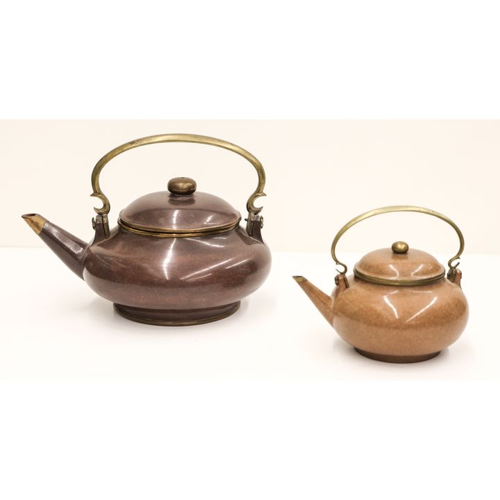 2pc Chinese Export Thai Market Yixing Teapots