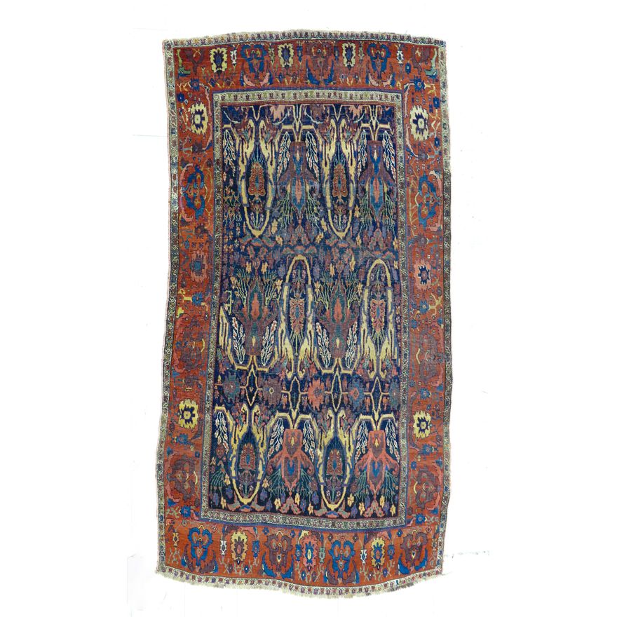 Antique Garrus Bidjar Persian Oriental Rug